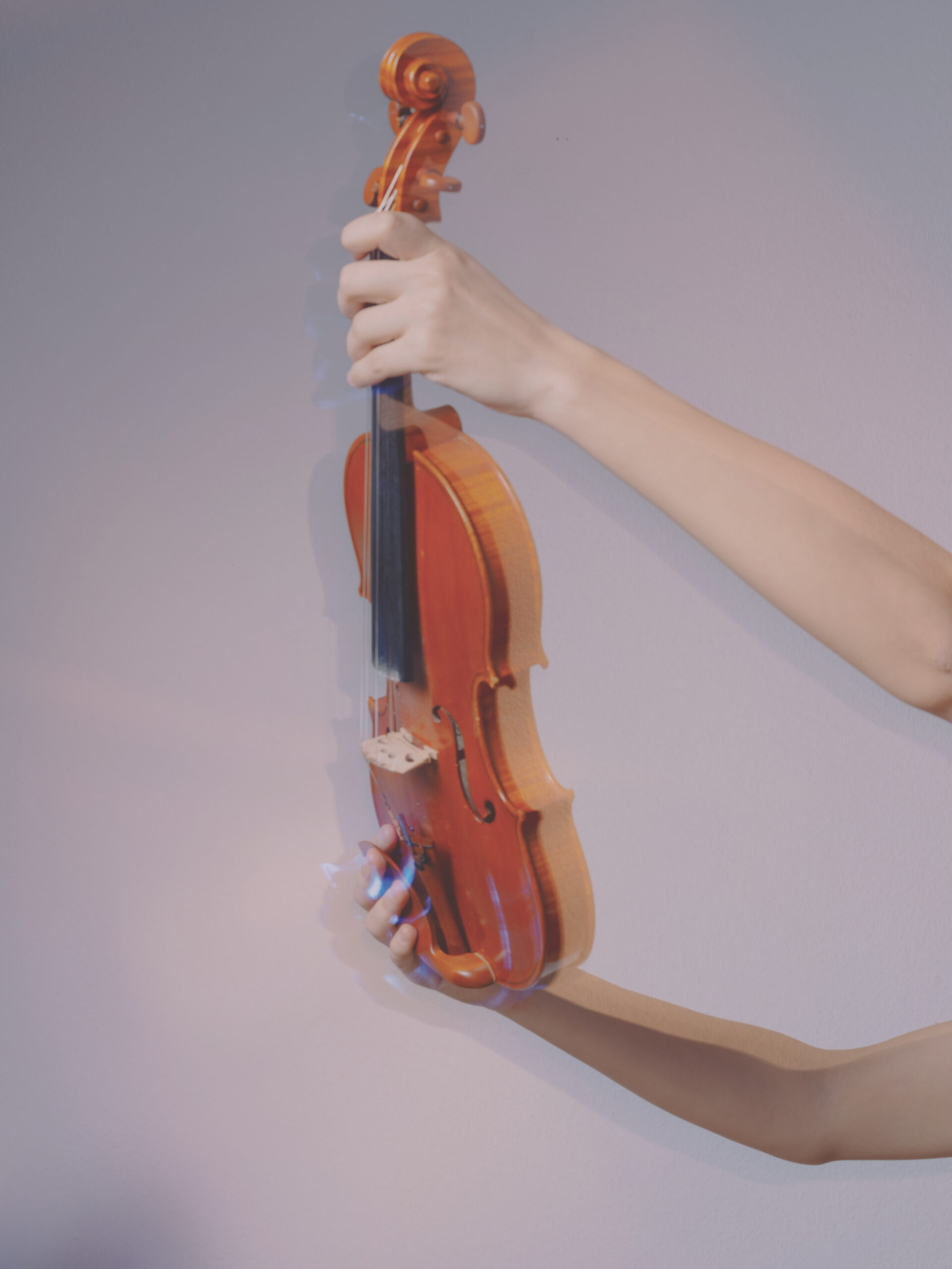 Foto Violine mit Händen